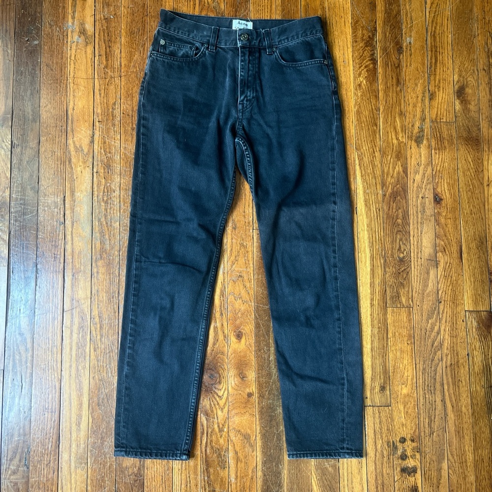 Acne Studios Black Straight Leg Jeans